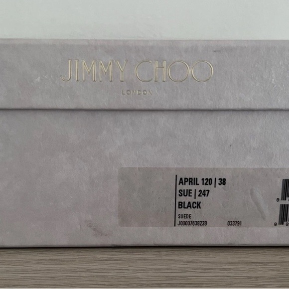 Jimmy Choo Black Strappy Heels Suede - Picture 3 of 8